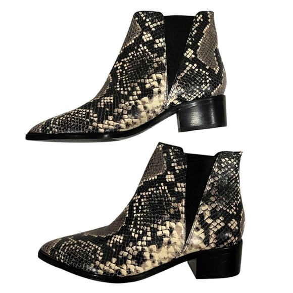 Marc Fisher LTD Yale 4 Chelsea Leather Pointy Toe Ankle Boots - Picture 3 of 12